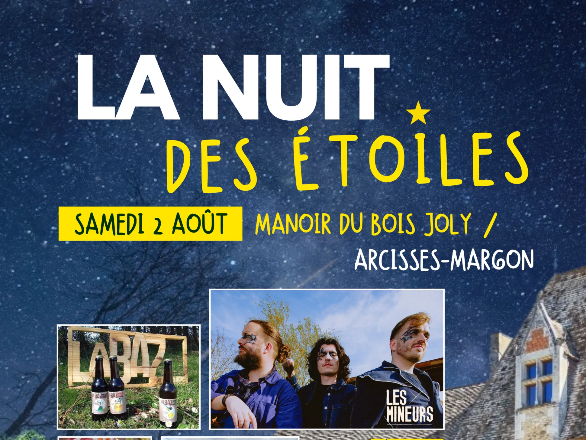 2025 : La Nuit des étoiles au Manoir du Bois Joly